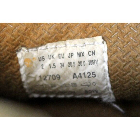 Timberland 12709 Kid's Boy's Shoes Brown Hiking Boots Size 2 Shoes Leather - Picture 11 of 11